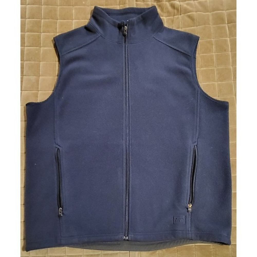 REI Fleece Vest Mens Extra Large Blue Full Zip